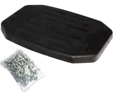 XXL commercial rubber flat swing seat single heavy duty seat8